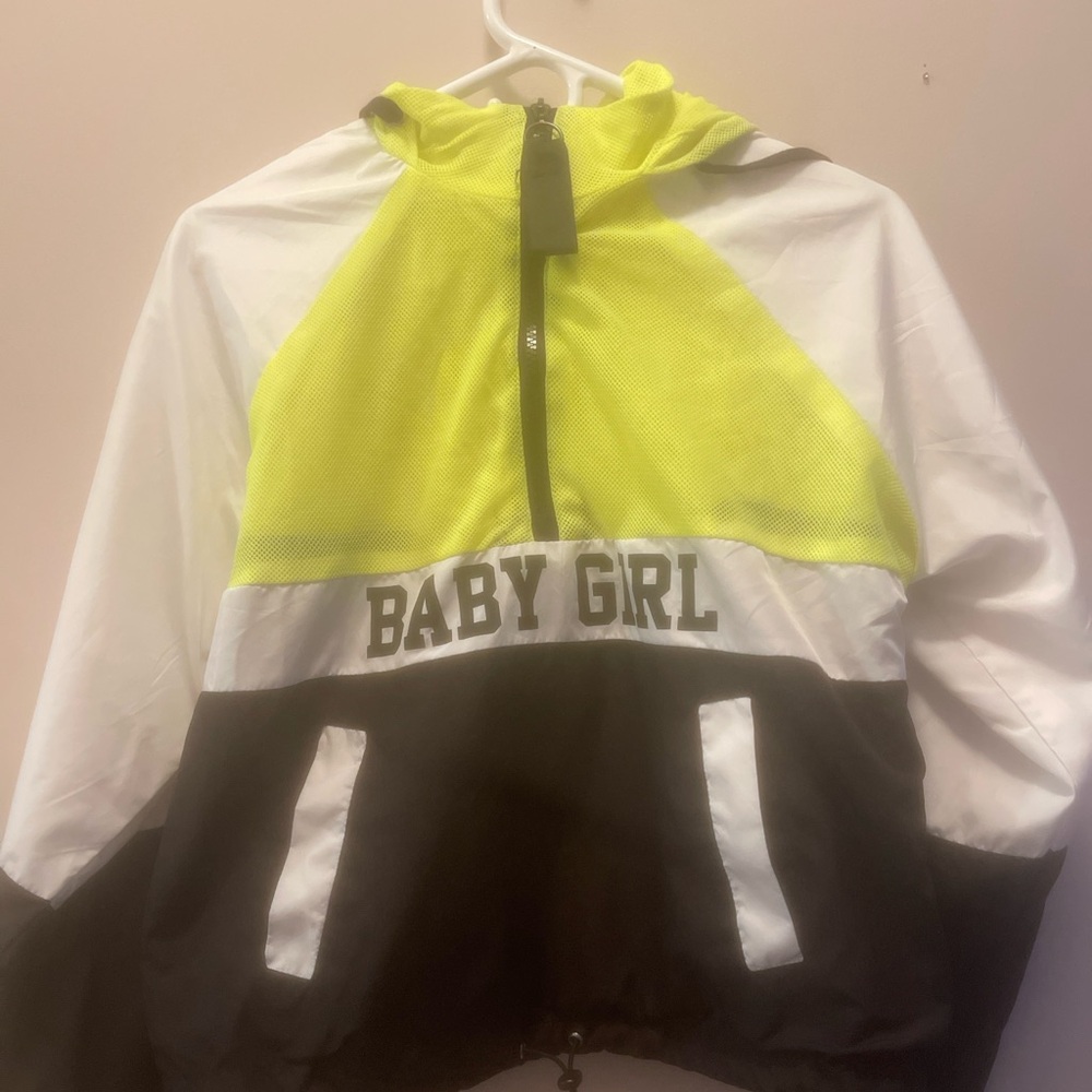Rue21 “Baby Girl” Colorblock Windbreaker – Size Medium